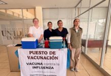PEMEX coloca un módulo de vacunación contra la influenza y COVID en la Ciudad Deportiva