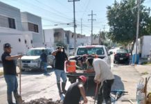 Atiende COMAPA fugas de agua potable en diferentes sectores de la ciudad