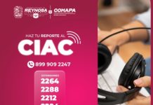 COMAPA de Reynosa invita a la ciudadanía a realizar reportes a través del CIAC
