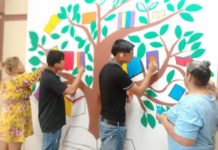 Adolescentes en conflicto con la Ley Penal y sus familias crean “El árbol de los libros” en Reynosa