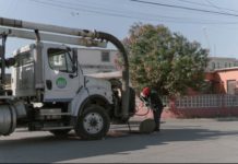 Realizan limpieza y desazolve en las líneas de drenaje