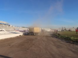 Continúan los trabajos en la pista olímpica del Polideportivo Reynosa