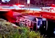 Cae unidad a dren desalinzador dejando daños materiales