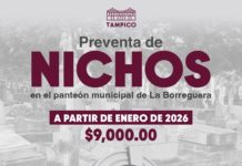 Inicia preventa de nichos para beneficiar a familias tampiqueñas