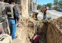 Trabajó COMAPA en reparación de fuga de agua en colonia Voluntad y Trabajo