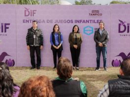Inaugura Mónica Villarreal Anaya nueva Área de Juegos en el Centro de Desarrollo de la Colonia Morelos