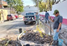 Reparó COMAPA fugas de agua potable en distintos sectores de la ciudad
