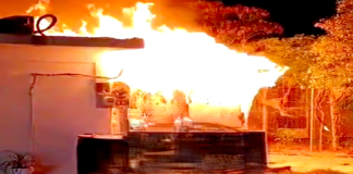 Incendio en viviendas deja dos lesionados y daños en Balcones de Alcalá