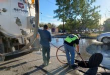 Mejora COMAPA funcionamiento del drenaje sanitario en la colonia Jarachina Norte