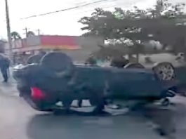 Accidente deja lesionados y daños en carretera Reynosa-Río Bravo