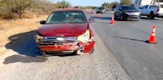 Accidente en la Ribereña deja dos lesionados y daños materiales