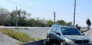 Chocan en la carretera Río Bravo-Reynosa dejando daños materiales