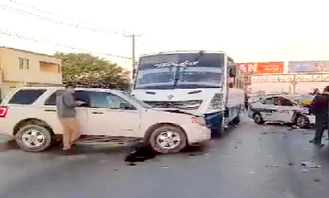 Chocan en la carretera Río Bravo-Reynosa dejando lesionados y daños materiales (7)