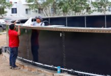 Avanzan trabajos de construcción del tanque cisterna en la Planta Potabilizadora Rancho Grande