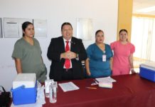 Instalan módulo de vacunación contra el sarampión en el Tec de Madero, se abre también a la población en general