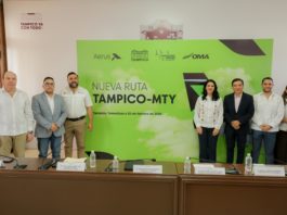 Anuncia Mónica Villarreal Reactivación del Vuelo Tampico-Monterrey a través de Aerus