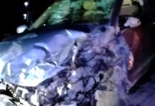 Se impactan en el tenebroso y oscuro “Viaducto de la Muerte” dejan daños