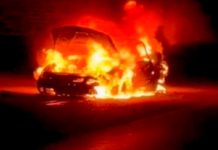 Se quema unidad en carretera a Monterrey dejando cuantisos daños