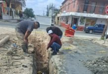 Sustituye COMAPA Reynosa tubería de 16 pulgadas en la colonia Longoria