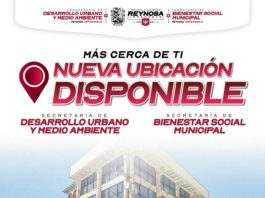 Invita Secretaría de Desarrollo Urbano y Medio Ambiente de Reynosa a nueva ubicación