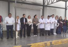 Mónica Villarreal entregó la primera etapa de techumbre para familiares de pacientes del Canseco