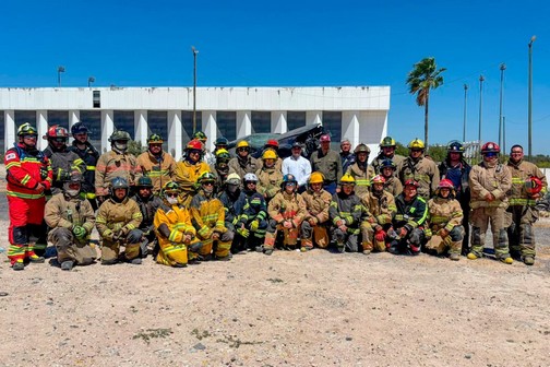Acompañó Alcalde Carlos Peña Ortiz en Cursos de Capacitación a Protección Civil