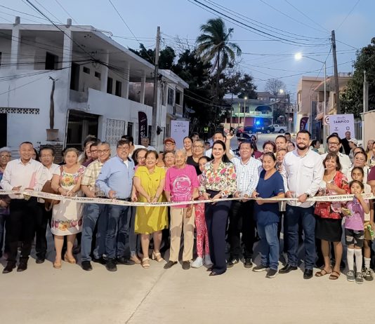 Gobierno de Mónica Villarreal responde a la petición de más de 50 años con pavimentación en la colonia México