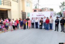 Atiende Mónica Villarreal rezago de más de 40 años con pavimentación en La Arboleda