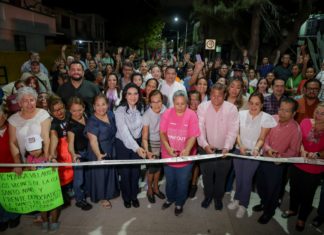 Responde Mónica Villarreal a demanda ciudadana con nueva pavimentación