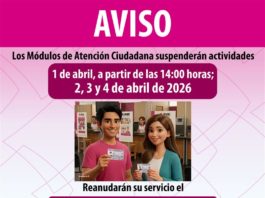 Suspende labores el INE Distrito 08, a partir de mañana a las 2 de la tarde hasta el 4 de abril 206