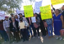 Protestan familias de 11 comunidades del norte de Veracruz, exigen apoyos tras inundación