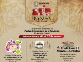Ya empezó el festejo del 277 Aniversario de la Fundación de Reynosa