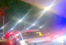 Aparatoso accidente deja personas lesionadas, daños materiales y caos vial