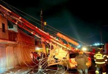 Fuertes vientos con lluvia ocasionan daños en diversos sectores