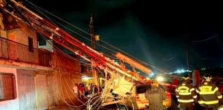 Fuertes vientos con lluvia ocasionan daños en diversos sectores