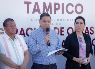 Mónica Villarreal inaugura reencarpetado en Diagonal Norte–Sur con inversión de 2.3 mdp