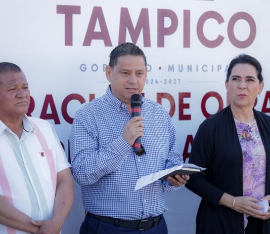 Mónica Villarreal inaugura reencarpetado en Diagonal Norte–Sur con inversión de 2.3 mdp