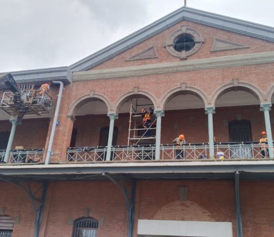 Un 65 % de avance registra la restauración del ex edificio de la Aduana de Tampico