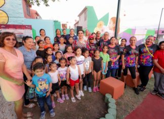 Entrega Mónica Villarreal rehabilitación del Parque “José A. Torres” en la colonia Insurgentes