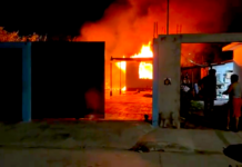 Voraz incendio en vivienda deja lesionados y daños materiales