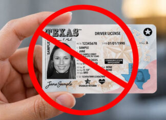 Anuncio oficial de Texas el DPS cancelará la licencia de conducir a todas las personas y conductores que no presenten este documento