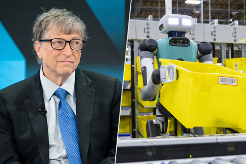 Bill Gates advierte de que la IA no saldrá gratis: “En cinco años robots e IA deberán pagar impuestos de la clase media y baja”