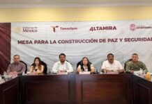 Sesiona en zona Conurbada Mesa para la Construcción de Paz y Seguridad