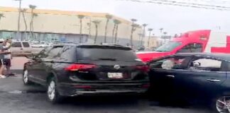 Accidente vial deja lesionados, daños y caos en concurrido boulevard