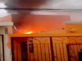 Bomberos acuden a sofocar incendio en vivienda que dejo daños materiales
