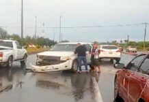 Chocan en carretera Río Bravo-Reynosa dejando cuantiosos daños