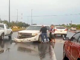 Chocan en carretera Río Bravo-Reynosa dejando cuantiosos daños