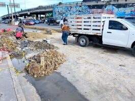 Comapa logra reparar fuga del “chorrito” que duro más de una semana