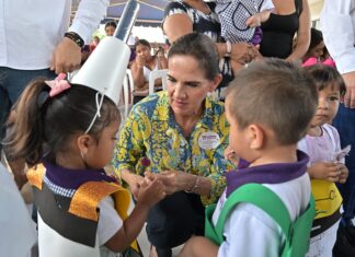Excelente respuesta en la Semana Nacional de Vacunación 2026 en Tampico, así lo informó la Presidenta del DIF Luz Adriana Villarreal Anaya