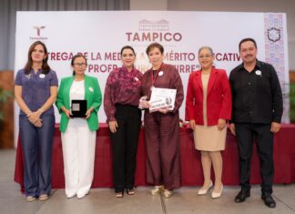 Entrega Mónica Villarreal Medalla al Mérito Educativo “Prof. Lauro Aguirre” 2026